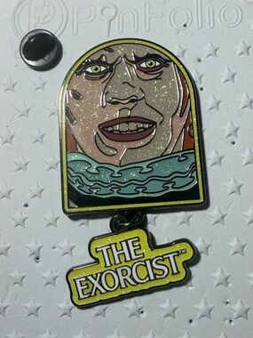 WB Horror Charm Glitter The Exorcist Enamel Pin